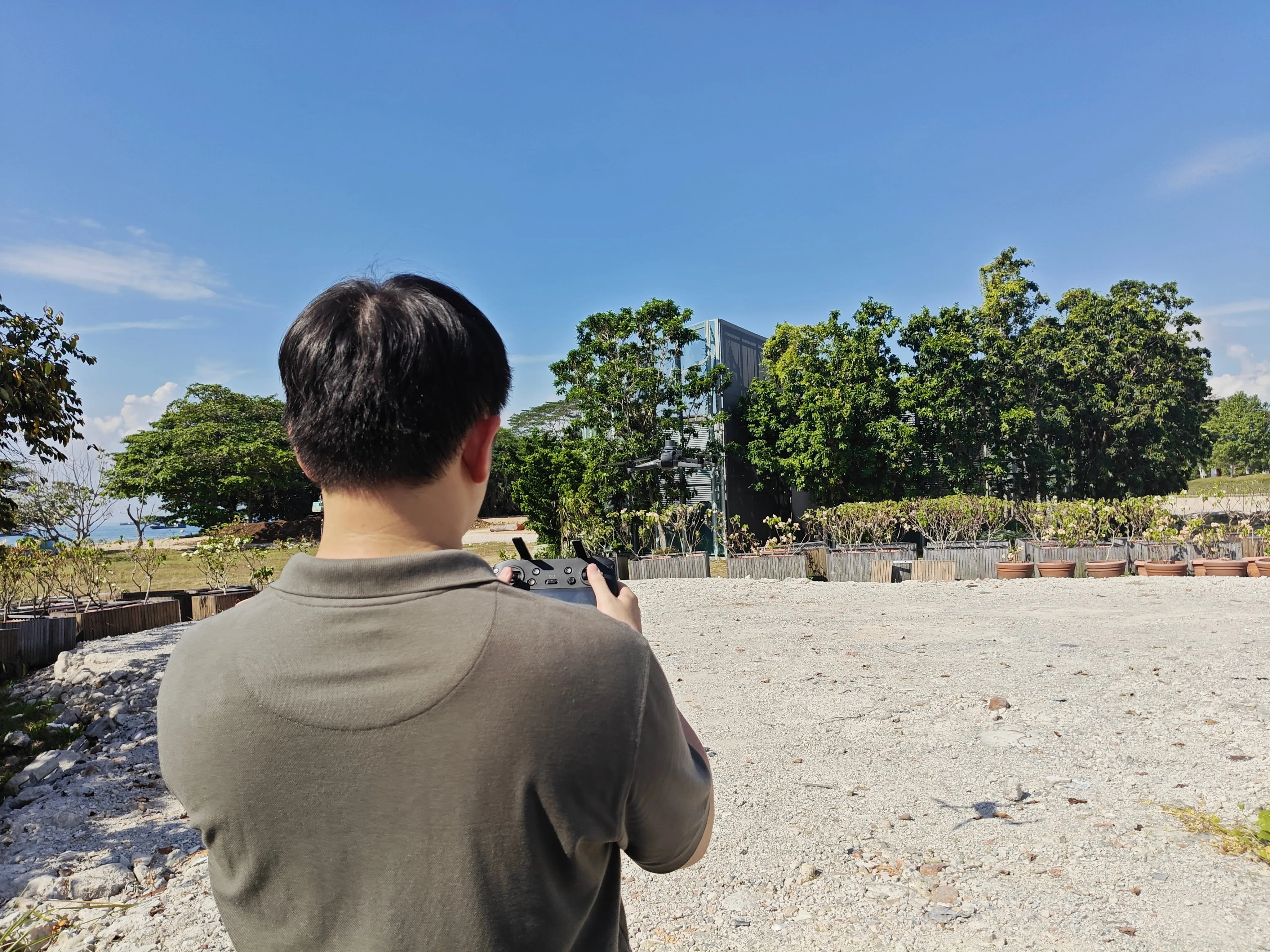 Aerial PS Drone Pilot/Operator in action
