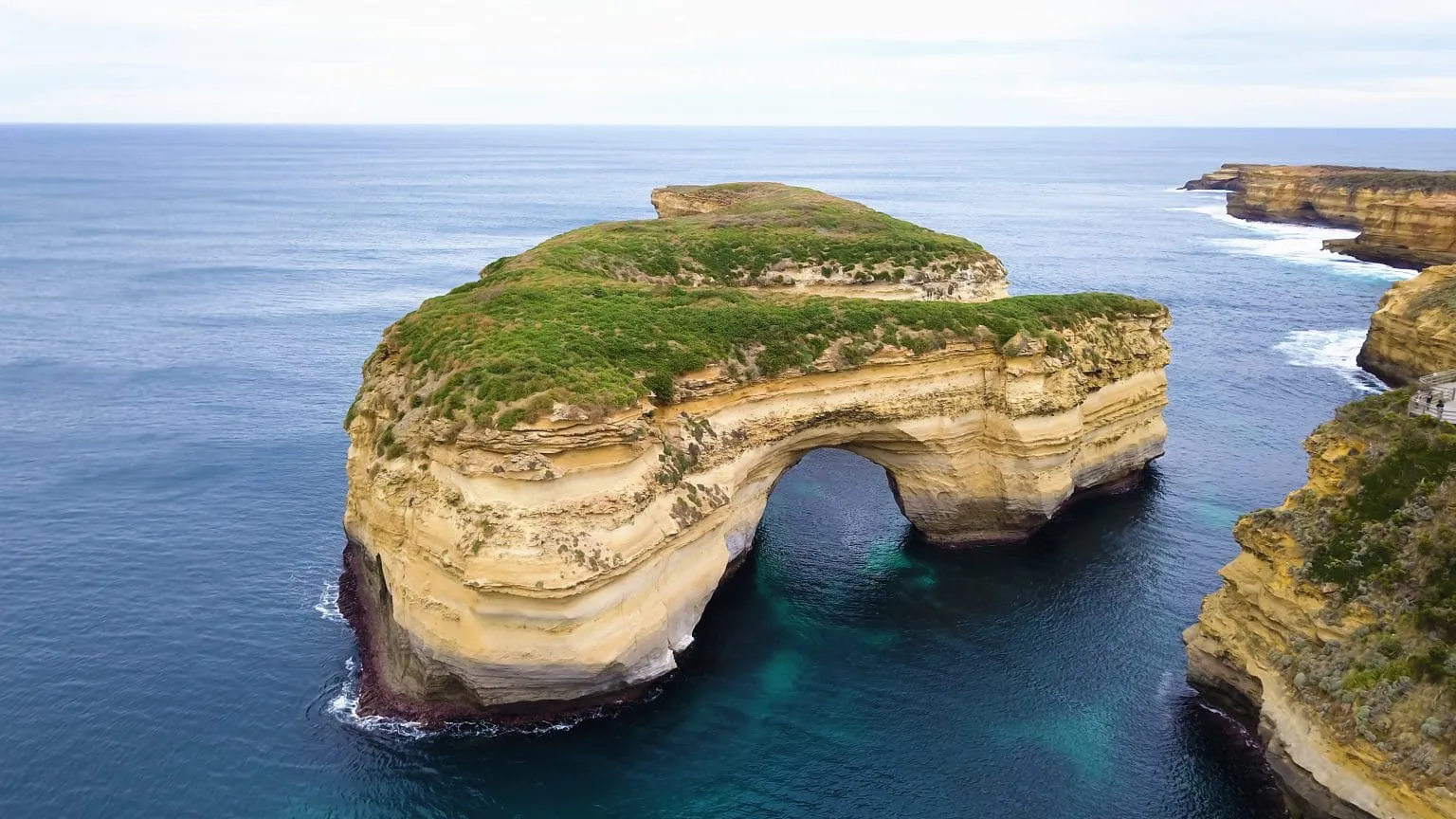 Cinematic Aerial Drone image of a beautiful, natural cliff